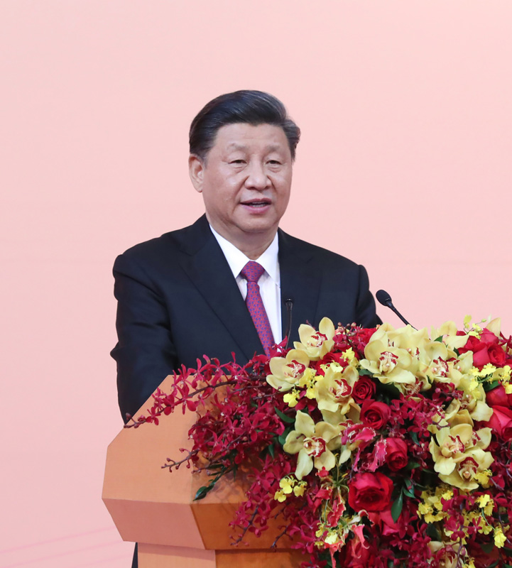 12月19日，國家主席習近平出席澳門特別行政區(qū)政府歡迎晚宴并發(fā)表重要講話。 新華社記者 鞠鵬 攝