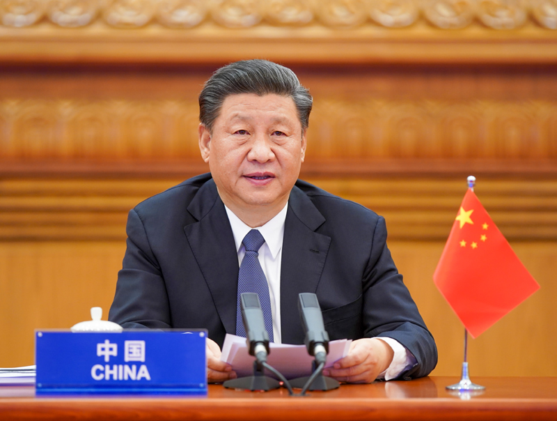 3月26日，國家主席習(xí)近平在北京出席二十國集團(tuán)領(lǐng)導(dǎo)人應(yīng)對(duì)新冠肺炎特別峰會(huì)并發(fā)表題為《攜手抗疫 共克時(shí)艱》的重要講話。