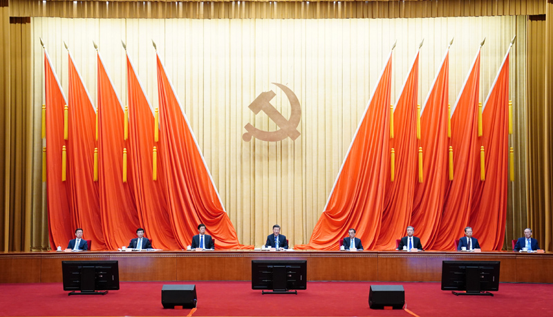 2月20日，黨史學(xué)習(xí)教育動(dòng)員大會(huì)在北京召開。中共中央總書記、國(guó)家主席、中央軍委主席習(xí)近平出席會(huì)議并發(fā)表重要講話。新華社記者 翟健嵐 攝